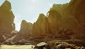 Unreal Engine Marketplace - Arid Desert干旱的沙漠UE4场景资源包