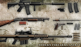 Modern Firearms Animated HD vol.3 3D模型/道具/武器/枪