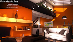 Modern Interior Pack 3D模型/道具/室内